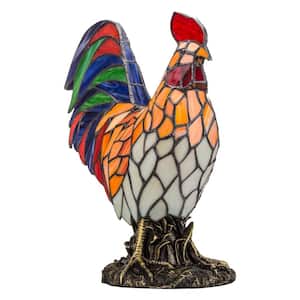 15.5 Multi-Colored Rooster Lamp