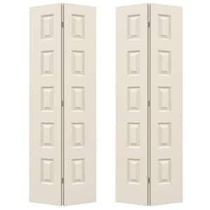 36 in. x 80 in. Rockport Primed Smooth Molded Composite MDF Closet Bi-fold Double Door