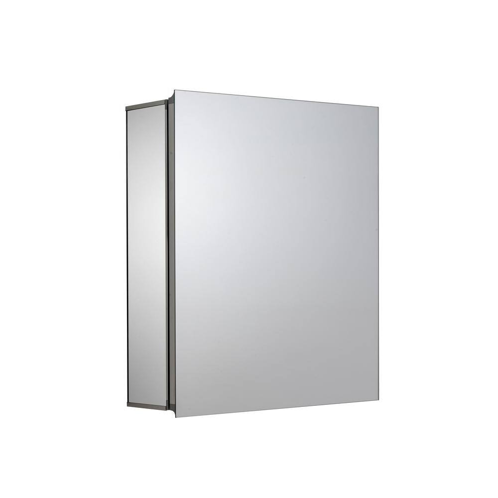 Croydex Hayward 16 in. W x 20 in. H Rectangular Single Door Silver Aluminum Recessed/Surface