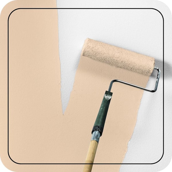 1 gal. #PPU4-11 Porcelain Peach Ceiling Flat Interior Paint & Primer