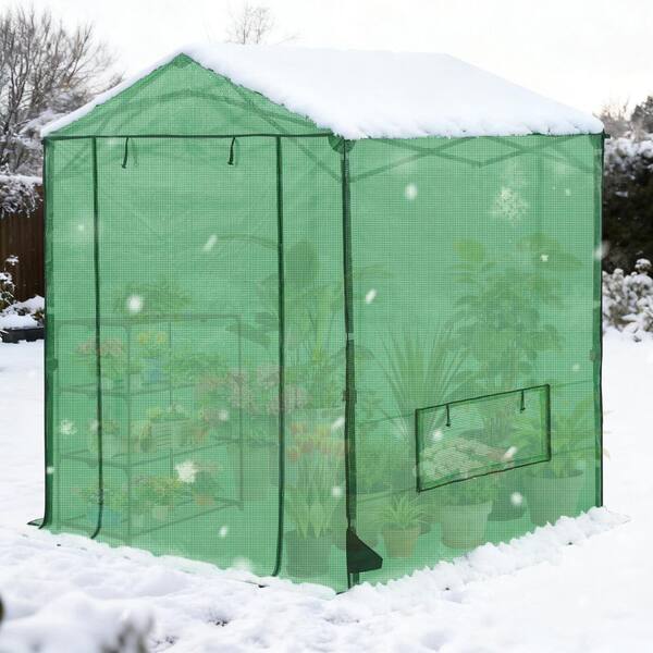 COOS BAY 6 ft. x 6 ft. Pop-Up Walk-In Gardening Portable