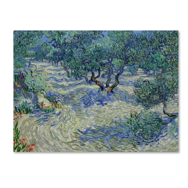 Trademark Fine Art Van Gogh 'Olive Orchard' Canvas Unframed Photography Wall Art 24 in. W. x 32 in