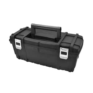Hyper Tough 13-inch Tool Box, Plastic Tool and Hardware Storage, Black