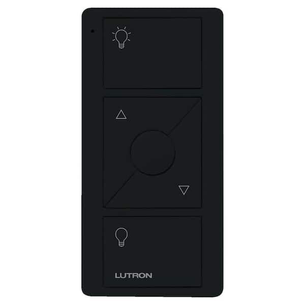 Lutron Pico Smart Remote (3-Button, Dimming) for Caseta Smart Dimmer Switch, Black (PJ2-3BRL-GBL-L01)