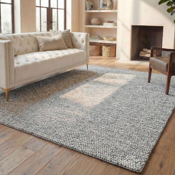 Natura 11 ft. x 15 ft. Light Gray/Ivory Gradient Area Rug