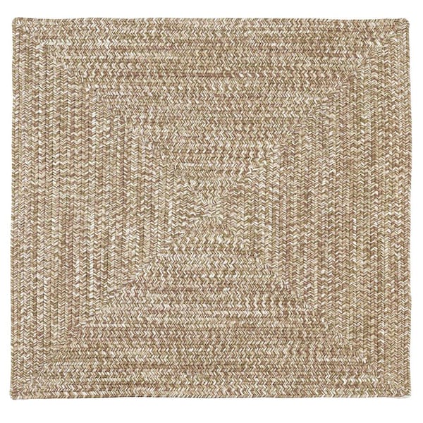 Home Decorators Collection Wesley Moss Green 6 ft. Square Tweed Indoor/Outdoor Area Rug