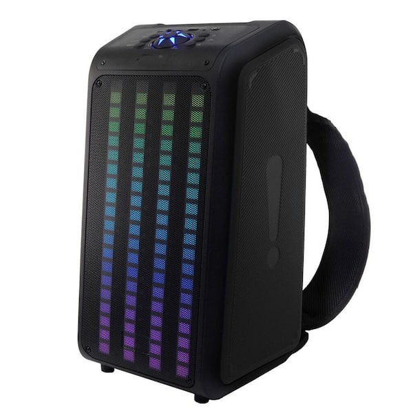 Bluetooth TWS Sound Traveler Backpack Speaker W/ Reactive LED Lights