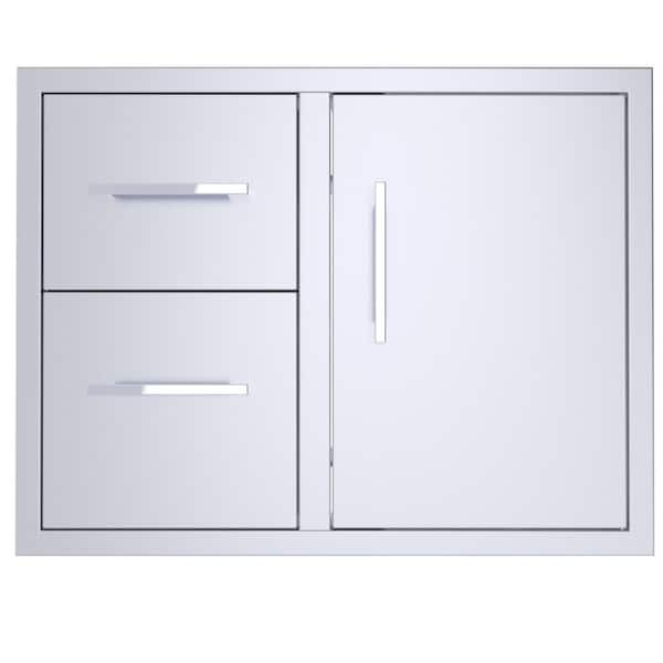 Sunstone Signature 30 in. Stainless Steel Double Drawer and Door Combo