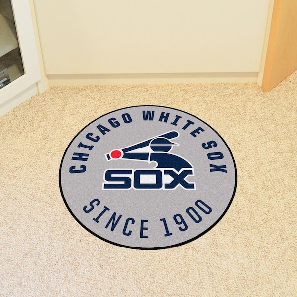 Chicago White Sox Gray 2 ft. x 2 ft. Round Area Rug