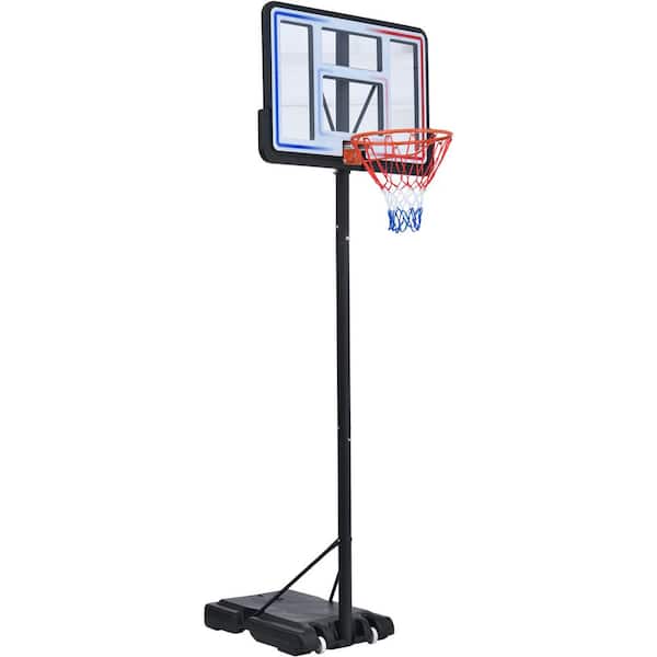 Sudzendf Black Portable Basketball Hoop Basketball System Height ...