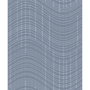 Prudence Slate Wave Paper Strippable Wallpaper (Covers 57.8 sq. ft.)