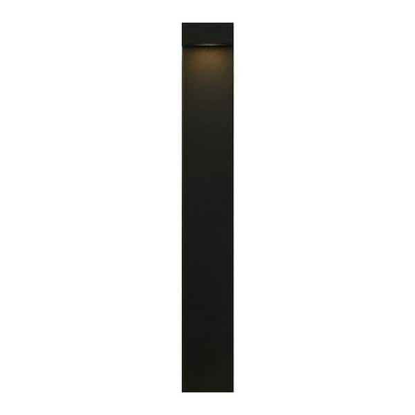 Hampton Bay 15-Watt Equivalent Low Voltage Black Motion Sensing Integrated  LED Outdoor Stair Light with Frosted Acrylic Lens PNB000003-03 - The Home  Depot