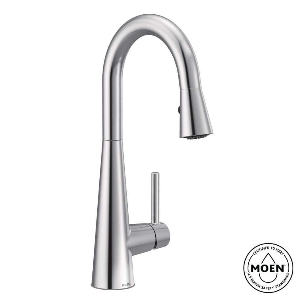Sleek Single-Handle Pull-Down Sprayer Bar Faucet Featuring Reflex and Power Clean in Chrome price history on PriceWatchPro