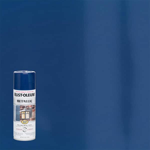 Rust-Oleum Stops Rust 11 oz. Metallic Cobalt Blue Protective Spray Paint (6-Pack)