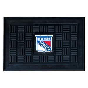 NHL New York Rangers Black 1 ft. 7 in. x 2 ft. 6 in. Indoor/Outdoor Vinyl Door Mat