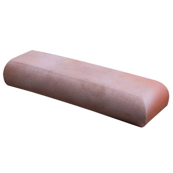 Unbranded Pro-Finish Red Flashed 11.5 in. x 3.5 in. x 2.19 in. Bullnose Clay Brick-DISCONTINUED