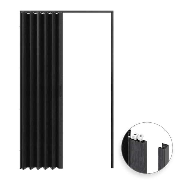 SOCBAZZAR 72 in x 80 in. (Double 36 in. )Black Oak Finished