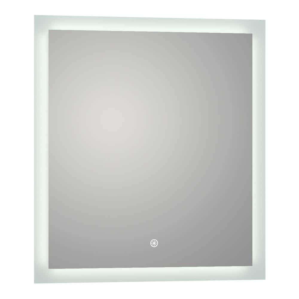 Puralite 34 in. x 36 in. Frameless LED Wall Mounted Backlit Vanity Mirror w