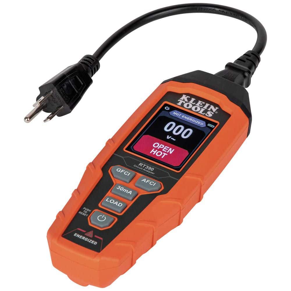 Orange ABS Plastic Digital Circuit Analyzer with LCD Display