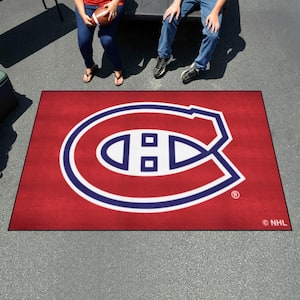 Montreal Canadiens Black Red 5 ft. x 8 ft. Finish Ulti-Mat Area Rug