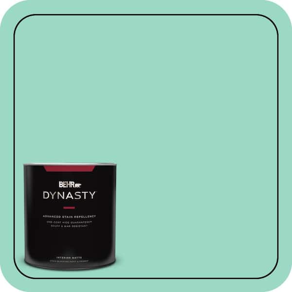 BEHR DYNASTY 1 qt. Home Decorators Collection #HDC-SP16-07 Isabellas Aqua Matte Interior Stain-Blocking Paint & Primer