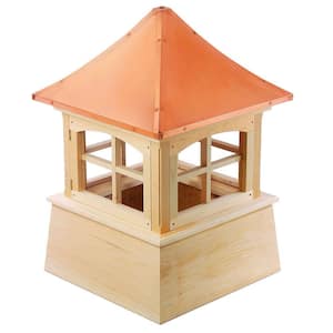 Windsor 22 in. x 32 in. Wood Cupola with Copper Roof