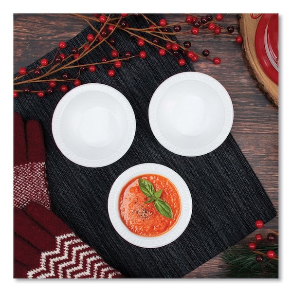 Plastic Bowls, 5 to 6 oz, White, 125/Pack, 8 Packs/Carton Plastic Bowls, 5 to 6 oz, White, 125/Pack, 8 Packs/Carton
