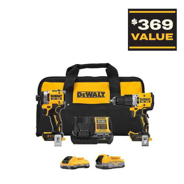 20V XR Lithium-Ion Cordless 2-Tool Combo Kit with 4.0 Ah and 1.7 Ah Batteries and Charger