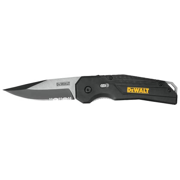 DEWALT 3.187 in. Folding Knife with Spring Assist DWHT10911 The