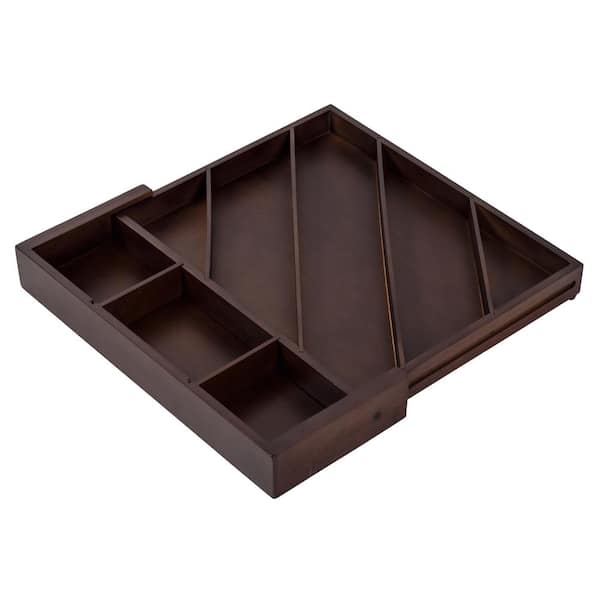 Expandable Drawer Organizers for Kitchen - Extra Deep Non-Slip 17” X 14.6”  (Expa