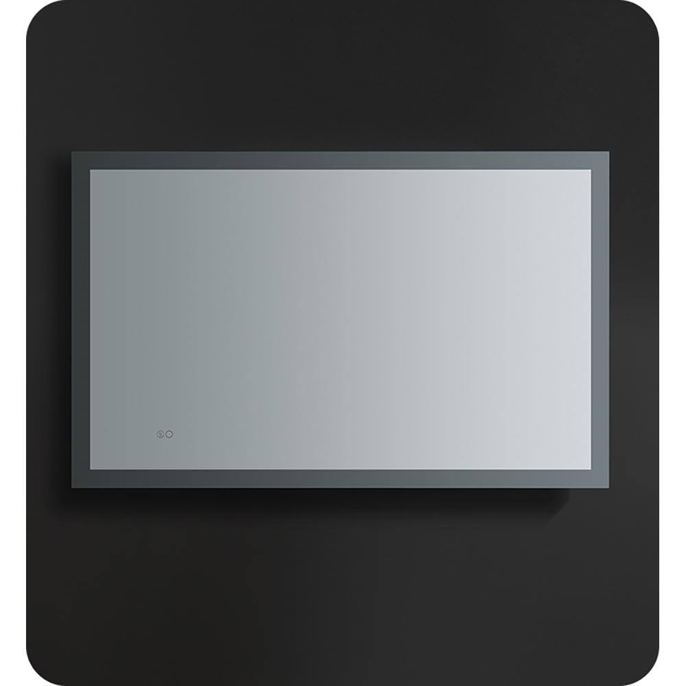 Sleek 48"x30" Frameless Rectangular Vanity Mirror with LED & Fog-Free Technology
