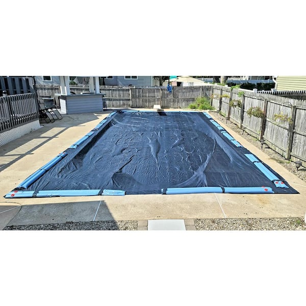 8 Year 15X30' Rectangular Blue In Ground Winter Pool Cover