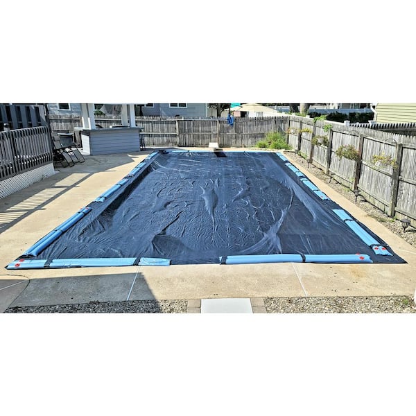 Winter Block 8 Year 15X24' Rectangular Blue In Ground Winter Pool Cover