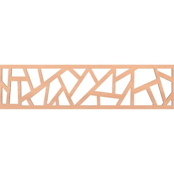 Ekena Millwork Harrisburg Fretwork 0.25 in. D x 47 in. W x 12 in. L Alder Wood Panel Moulding