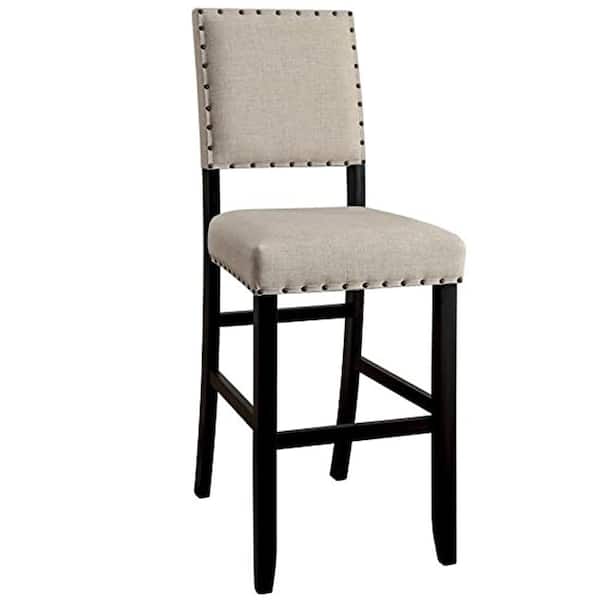 William's Home Furnishing Sania II Antique Black Transitional Style Bar Chair