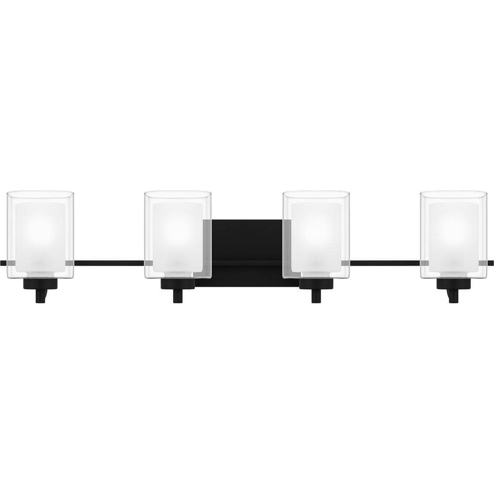 Kolt 35.75 in. 4-Light Matte Black Vanity Light price history on PriceWatchPro