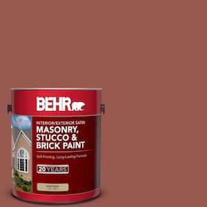 1 gal. #S160-6 Red Potato Satin Interior/Exterior Masonry, Stucco and Brick Paint