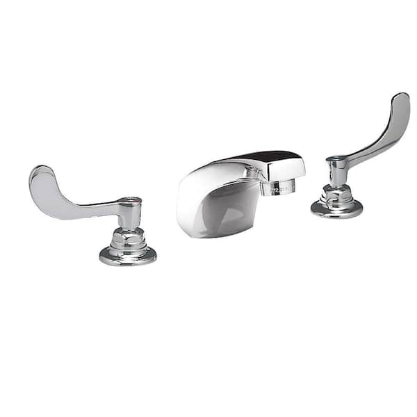 American Standard Monterrey 8 in. Widespread 2-Handle Bathroom Faucet in Polished Chrome with Wrist Blade Handles