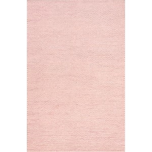 Penelope Braided Wool Pink 4 ft. x 6 ft. Area Rug
