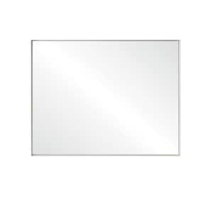 40 in. W x 30 in. H Rectangular Aluminium Framed Wall-Mounted Bathroom Vanity Mirror in White (Horizontal and Vertical)