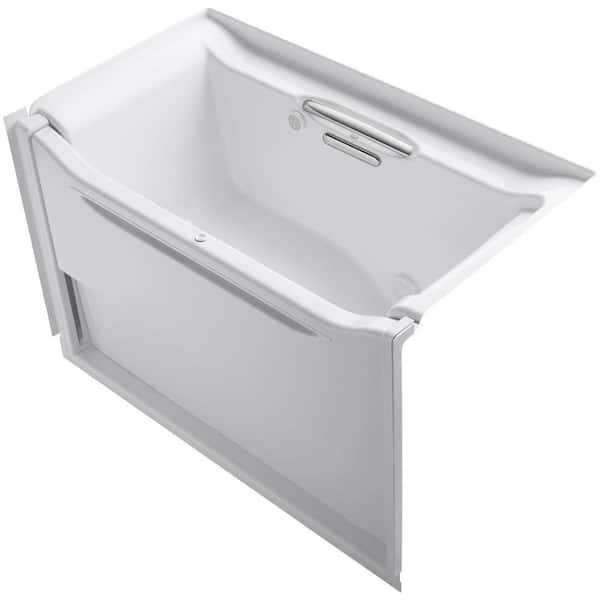 KOHLER Elevance 5 ft. Rectangle Right Drain Air Bath Tub in White