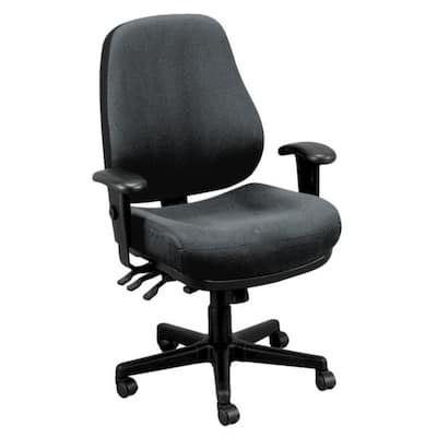 Zabrina 580 Charcoal Tilt Tension Control Fabric Chair