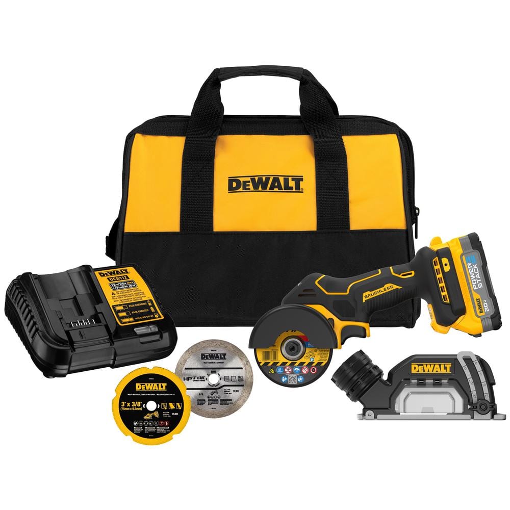 DEWALT 20V Lithium-Ion Cordless in. Cut-Off Tool Kit with 1.7Ah Battery  and Charger DCS438E1 The Home Depot