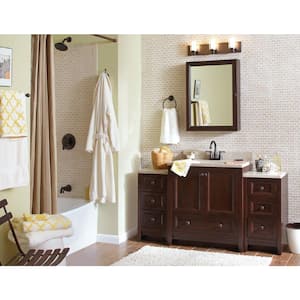 Porter 3-Piece Bath Hardware Set with 18 in. Towel Bar, Toilet Paper Holder, Towel Ring in Oil Rubbed Bronze