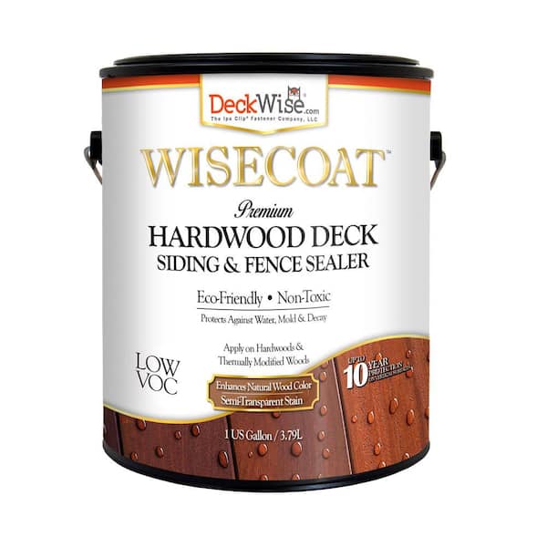 DeckWise WiseCoat 1 gal. Hardwood Deck Siding and Fence Satin Semi-Transparent Waterproofer