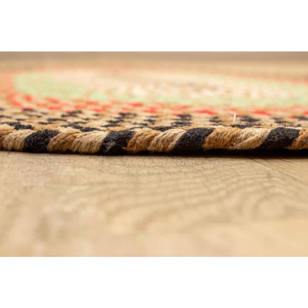 Handmade Earthtone Cotton Braided Runner Rug 2' x 6'