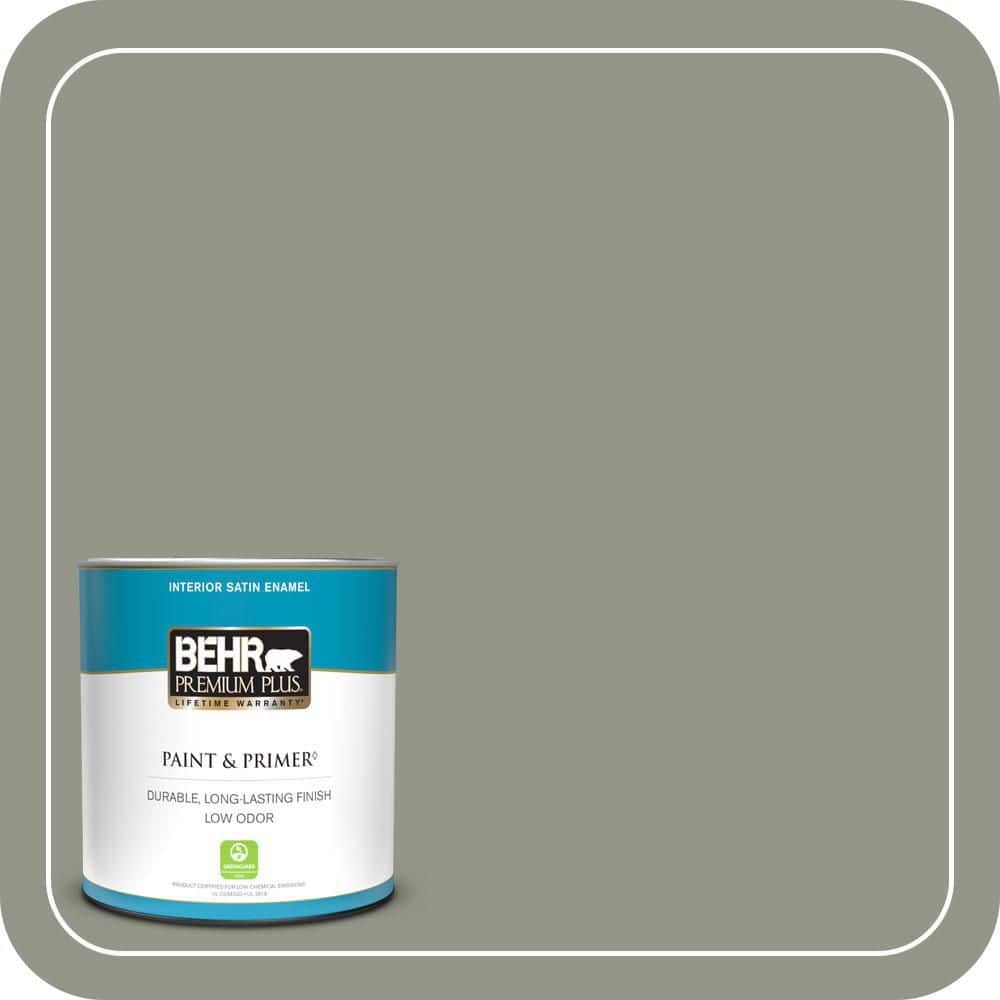 1 qt. #ECC-36-1 Shady Willow Satin Enamel Low Odor Interior Paint & Primer price history on PriceWatchPro