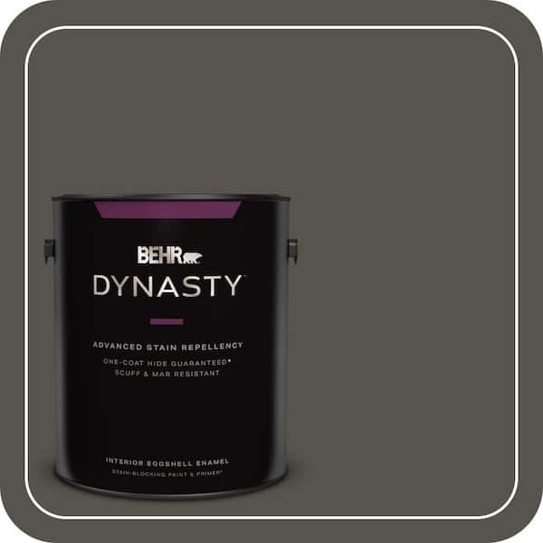 BEHR DYNASTY 1 gal. #790D-7 Black Bean Eggshell Enamel Interior Stain-Blocking Paint & Primer