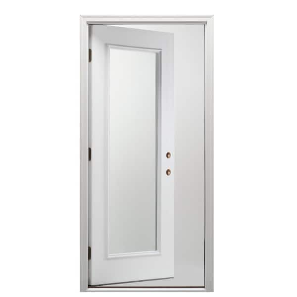 MMI DOOR 30 in. x 80 in. Left-Hand Inswing Full Lite Clear Classic