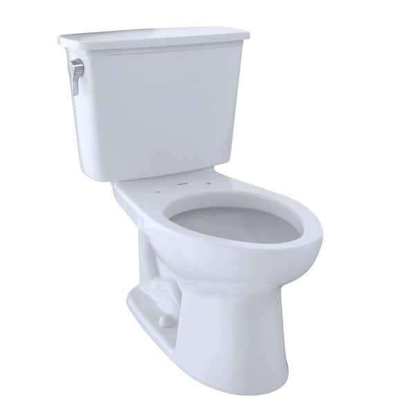 TOTO Eco Drake Transitional 2-piece 1.28 GPF Single Flush Elongated Toilet with 10 in. Rough-In in Cotton White